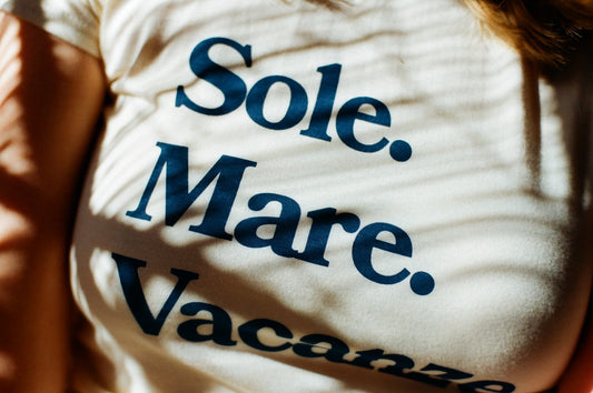 T-shirt Sole Mare Vacanze Re-edit