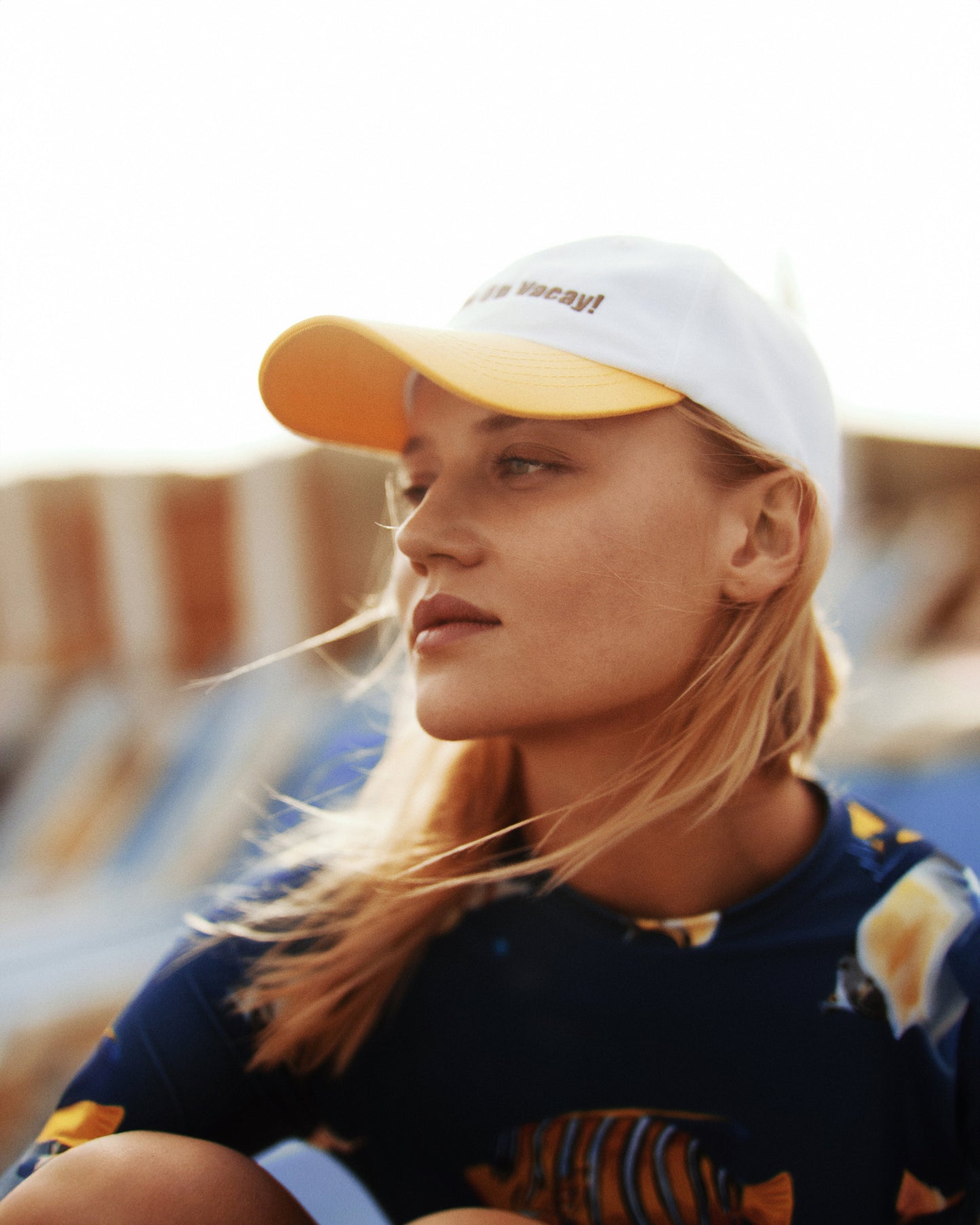 On Vacay White Baseball Cap