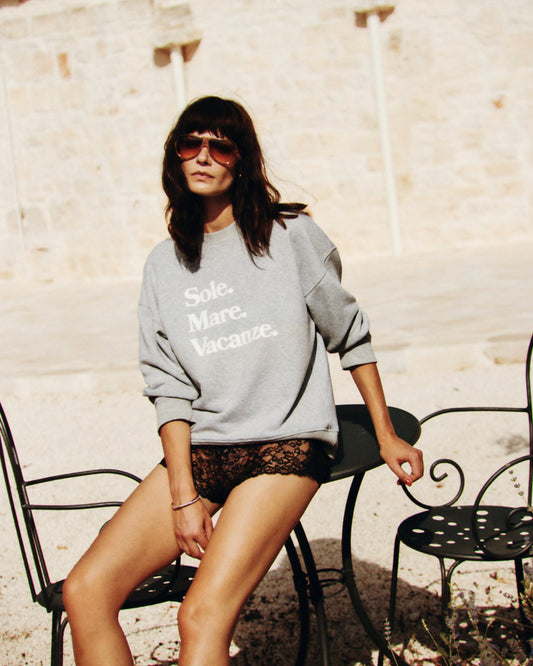 Sole Mare Vacanze Sweatshirt. Relaxed fit sweatshirt. Ciao! Italia!