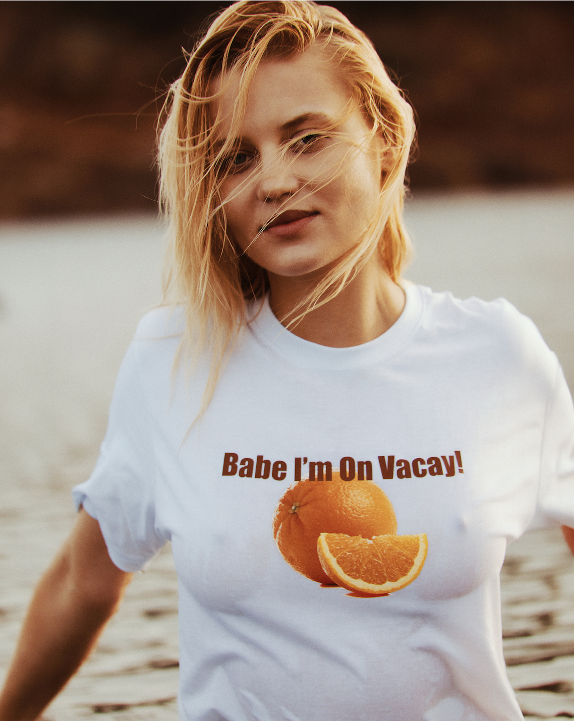 T-shirt On Vacay Orange Unisex