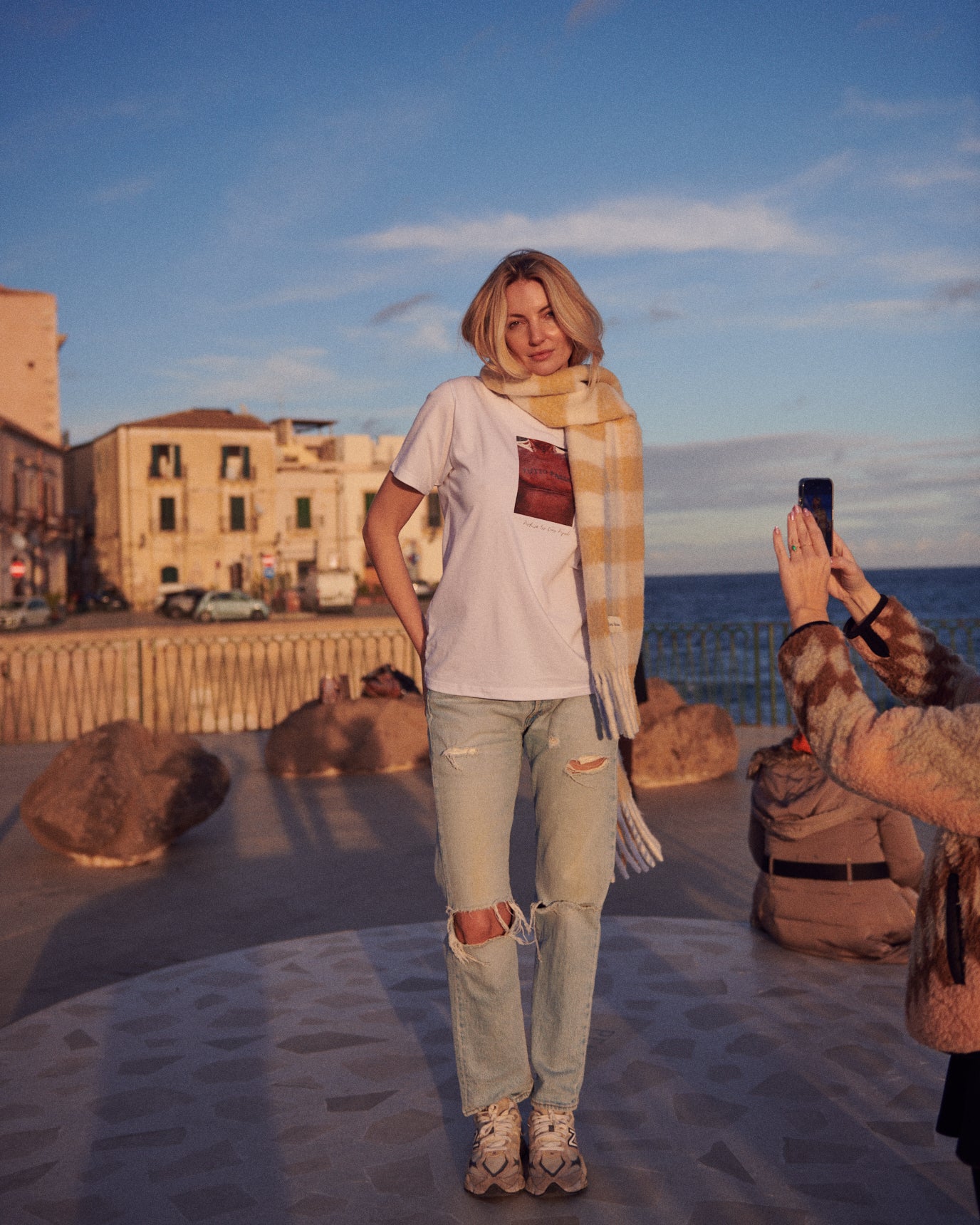 Syracuse Sicily. Sycylia, Syrakuzy. Tutto Passa by Ciro Pipoli. 
White t-shirt Tutto Passa. 