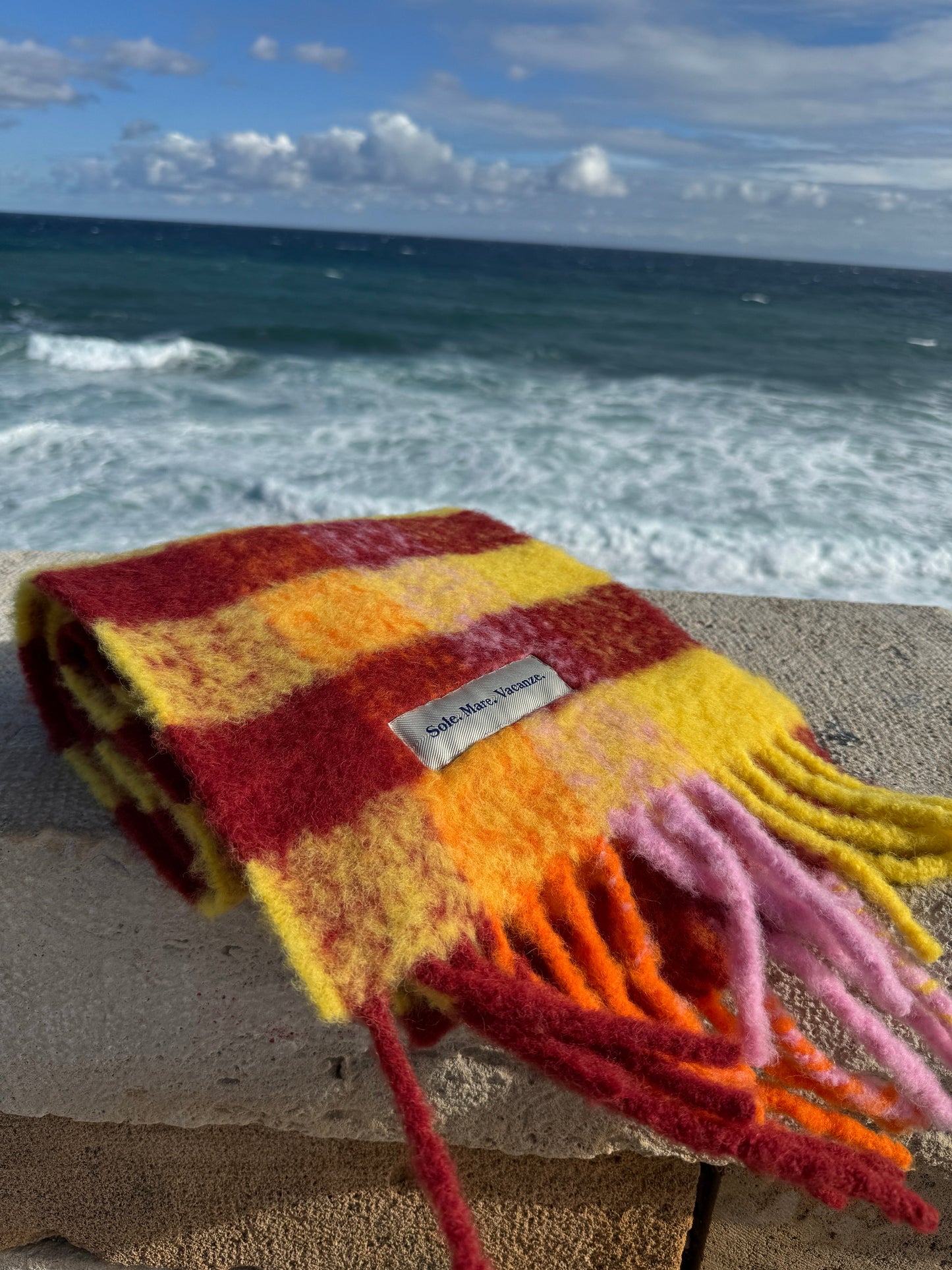 Italian Alpaca Scarf /Sole Mare Vacanze Preorder