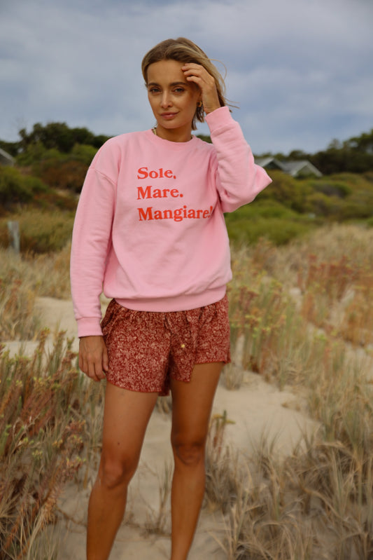 Sole Mare Mangiare Relaxed Sweatshirt The Bowl Book